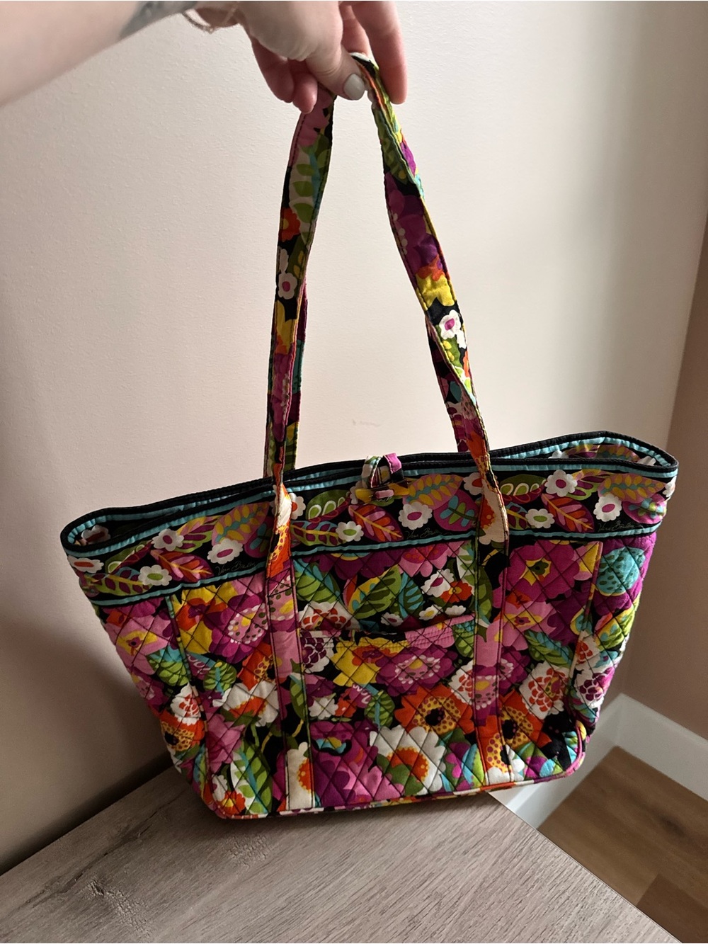 Vera Bradley tote with tech sleeve slot